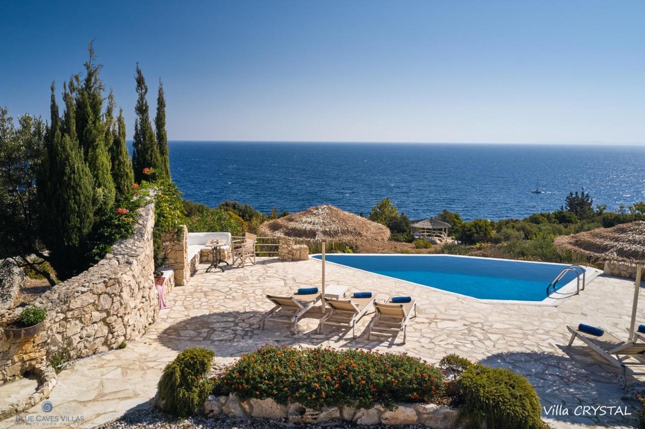 Blue Caves Villas - Exceptional Villas With Private Pools Direct Access To The Sea Korithion Exterior photo