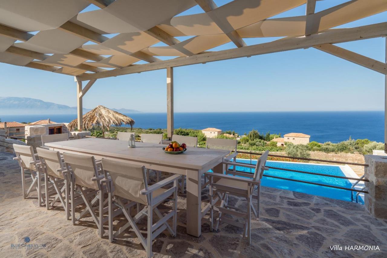 Blue Caves Villas - Exceptional Villas With Private Pools Direct Access To The Sea Korithion Exterior photo